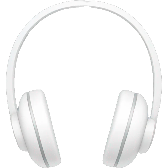 White headphones emoji