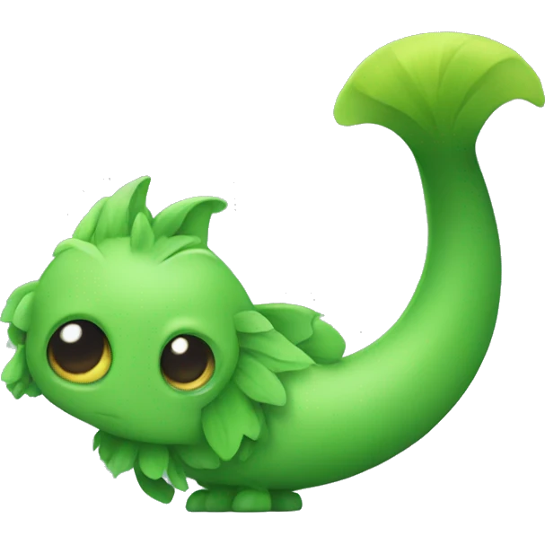 Green tail emoji