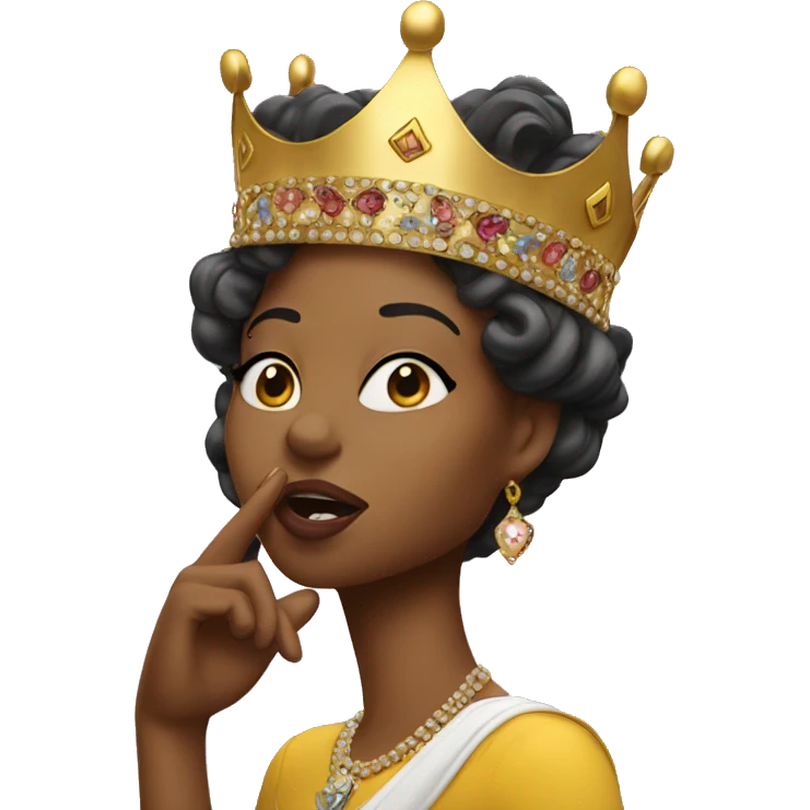 Queen blowing a kiss  emoji
