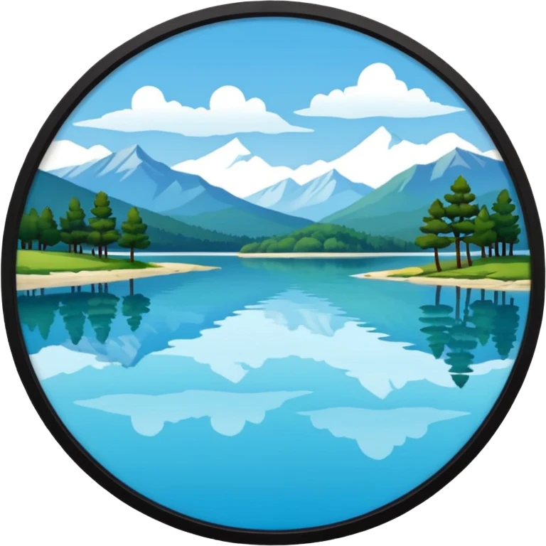 Lake in indian style with no house  emoji