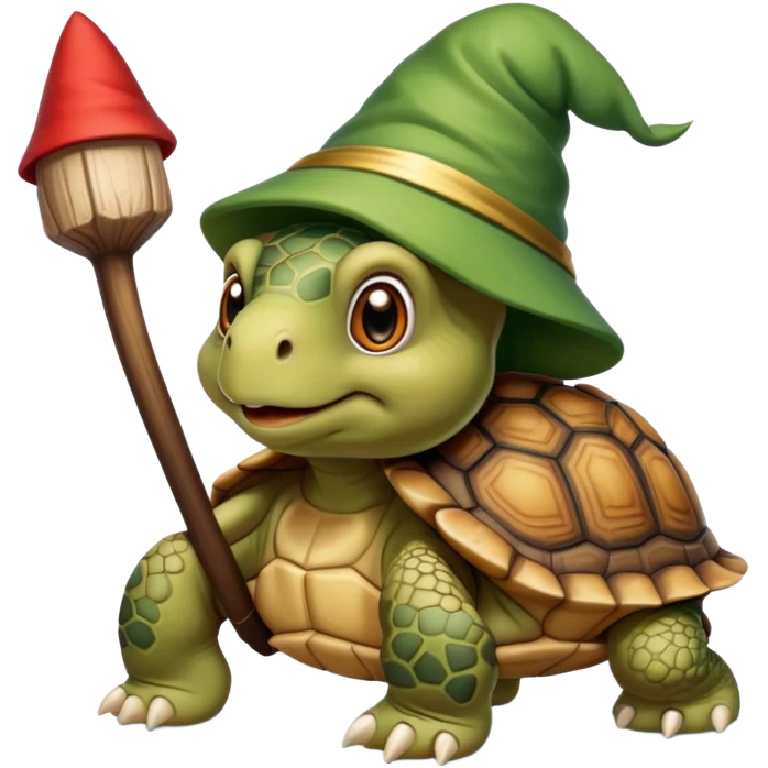 Tortoise as a gnome emoji