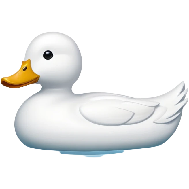 white duck-shaped boat emoji