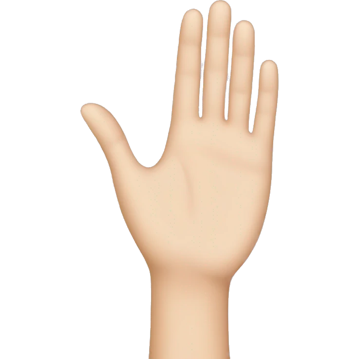 Hand holding skincare emoji