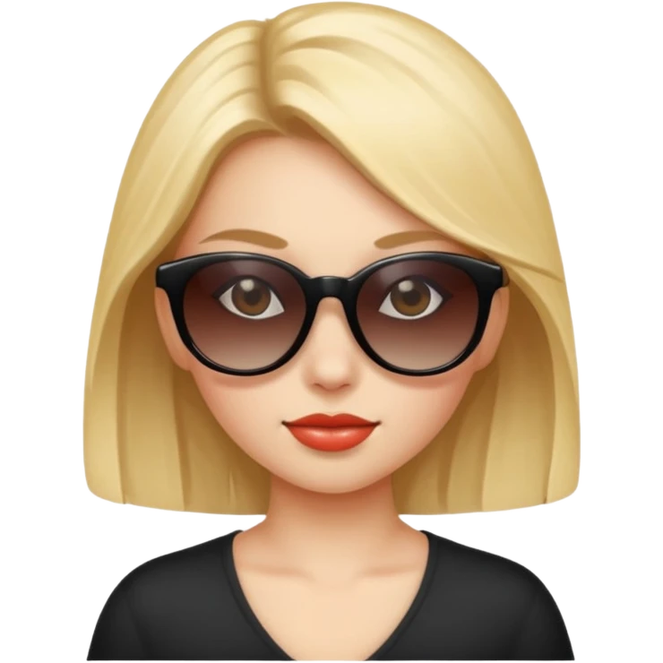 Girl with sunglasses emoji