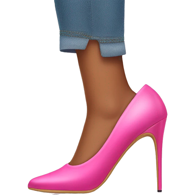Pink high heels emoji