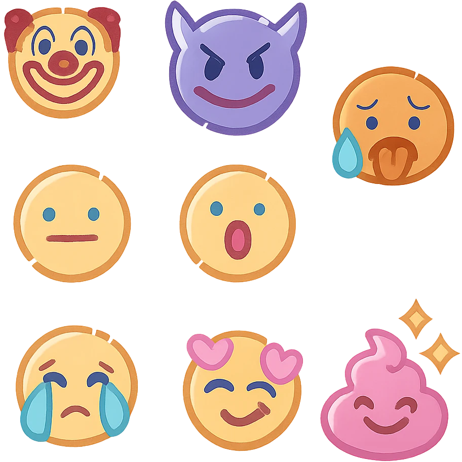 poop pink with stars emoji