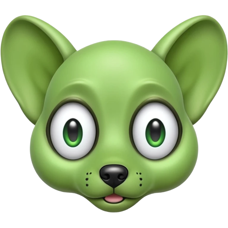 alien dog green emoji