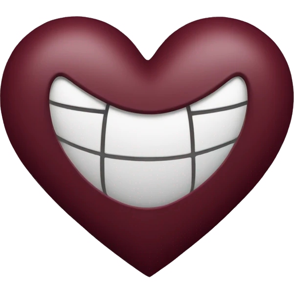 Burgundy heart emoji