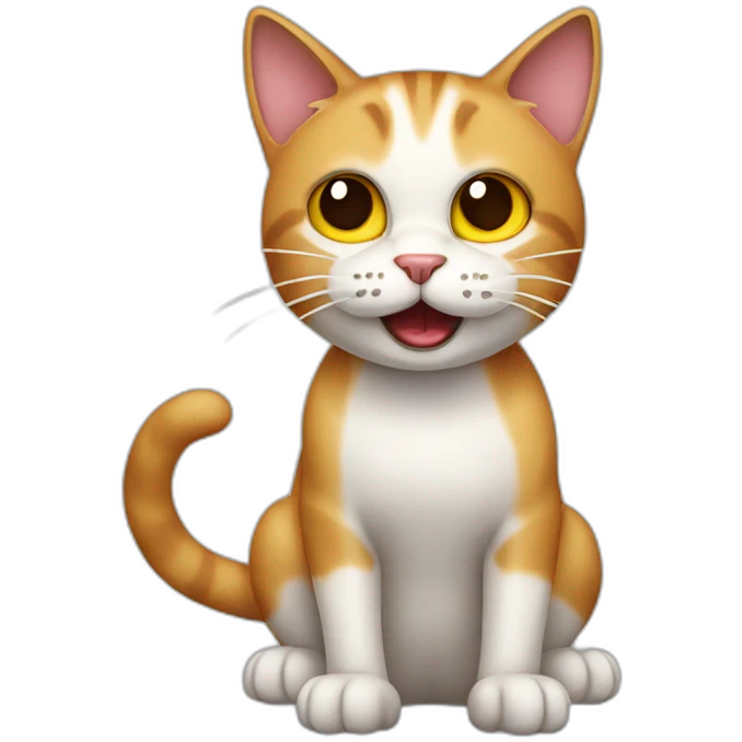 Cat throwing up emoji