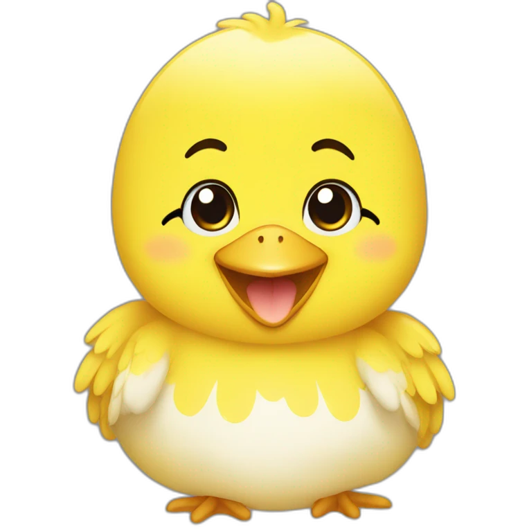 yellow-chick-smile-cute-illusut emoji
