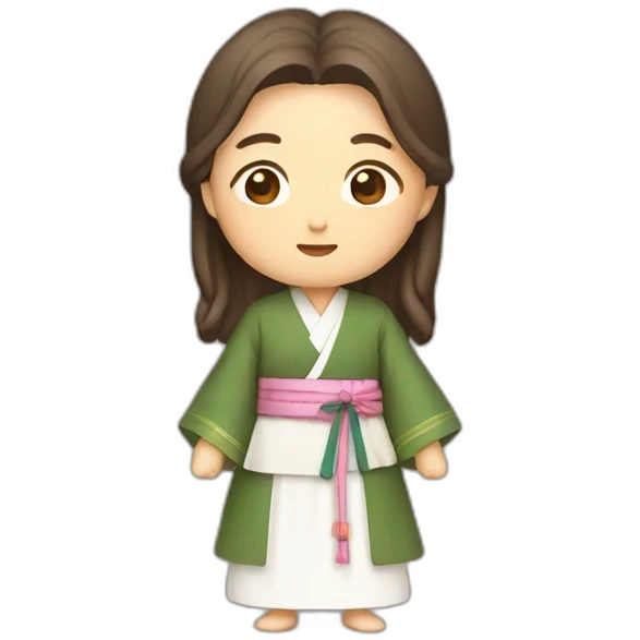 korean traditional hanbok jesus wears emoji