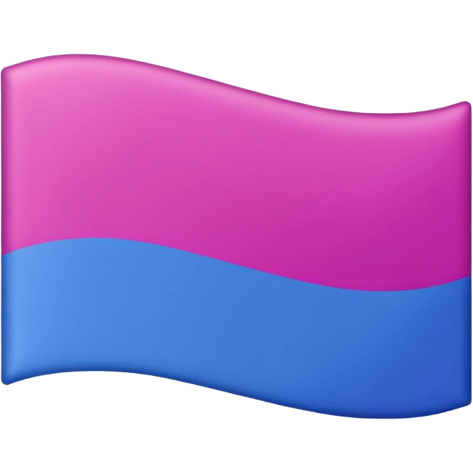 Bisexual flag pink purple then blue emoji
