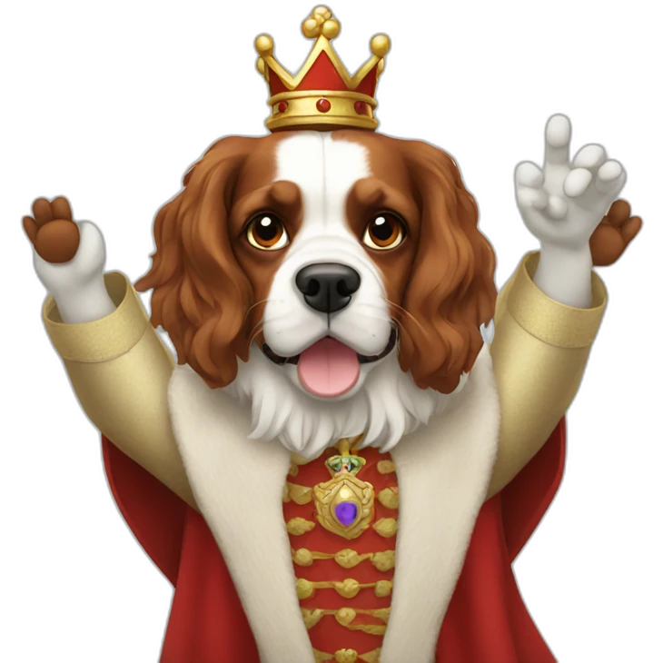 King charles waving emoji