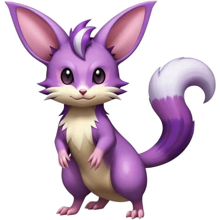 Shiny Furret-Espeon-Furret-Noibat-Noivern-Hybrid (Full body) emoji