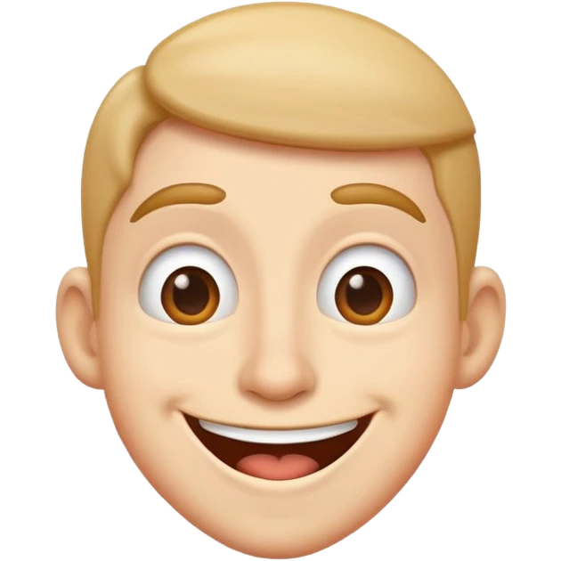 Goofy face, cheerful expression emoji