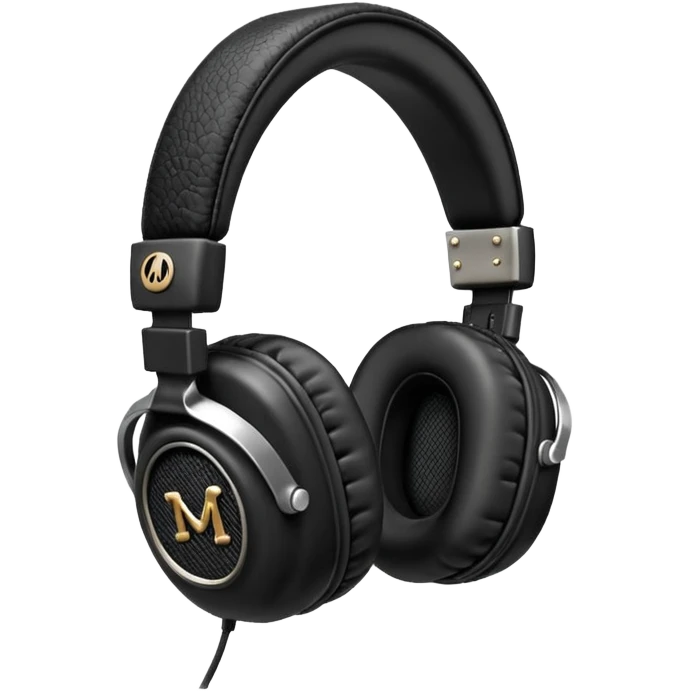 наушников  в стиле Marshall. emoji