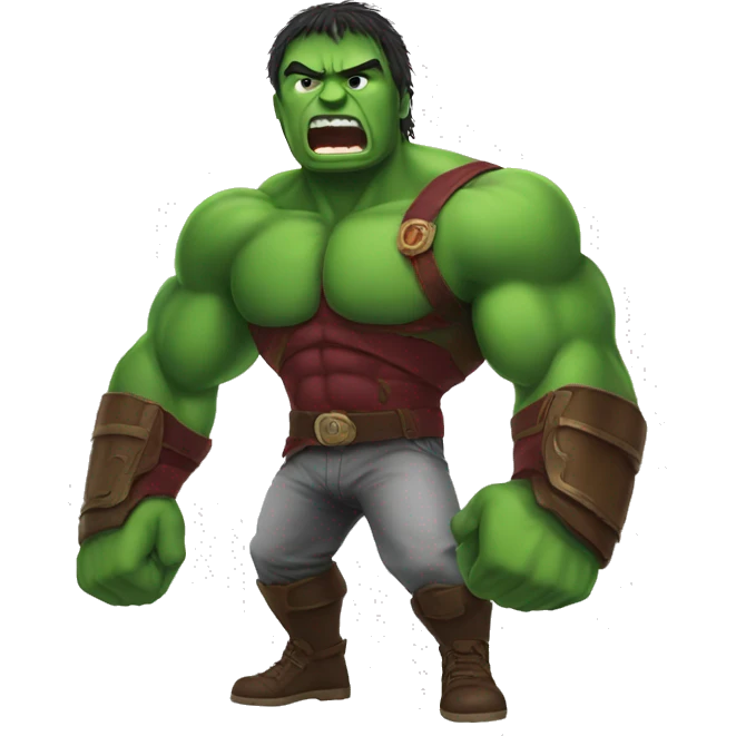 Elon fighting rhulk emoji