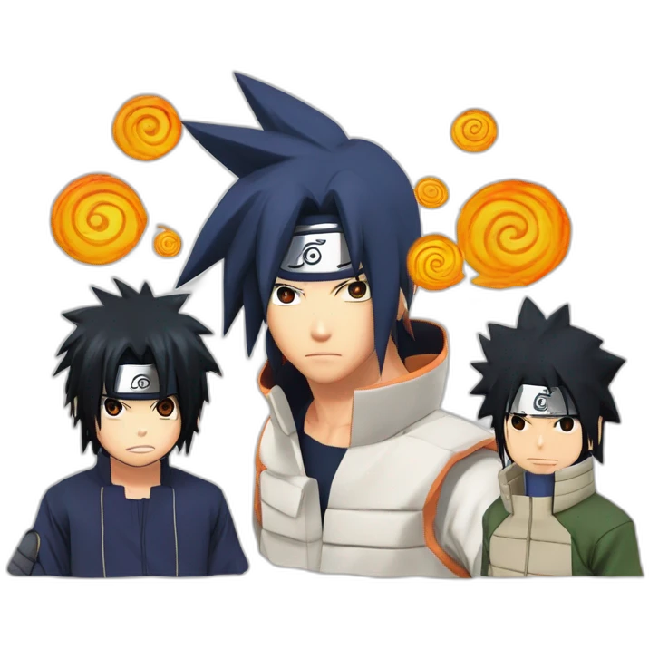 Naruto Uzumaki and Sasuke Uchiha emoji
