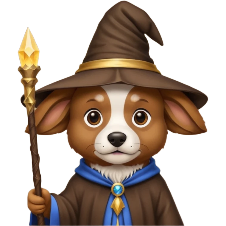 Dog wizard emoji