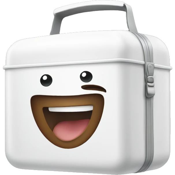 White lunch box emoji
