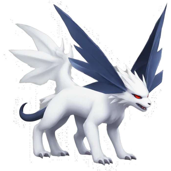 Edgy Cool Nargacuga-Absol-Pokémon Full Body emoji