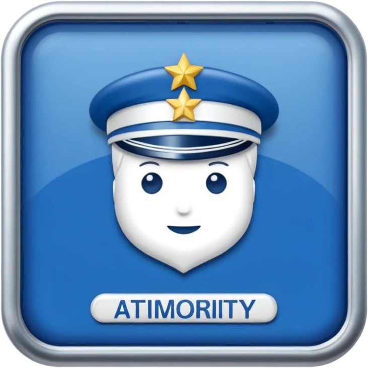 staff badge for administration authority emoji