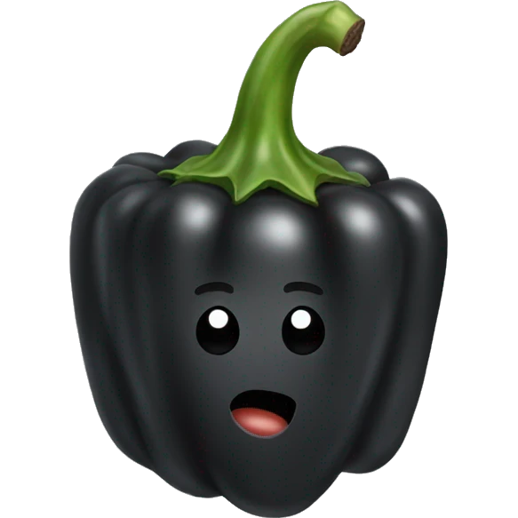 Black ground Pepper  emoji