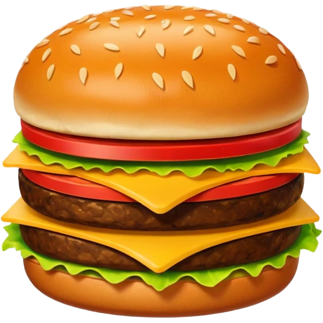 hamburger 2d art style icon emoji