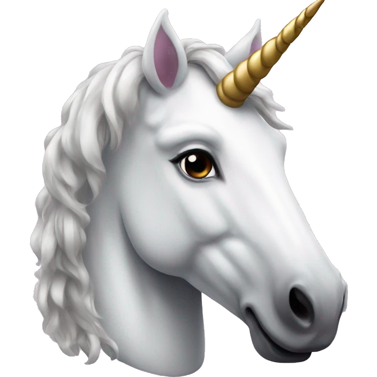 Realistic unicorn emoji