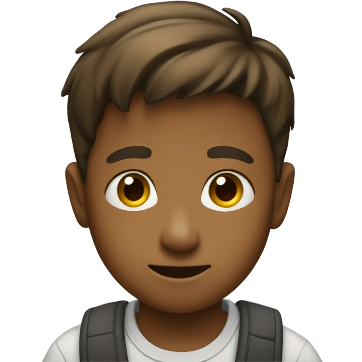 A boy stand up emoji