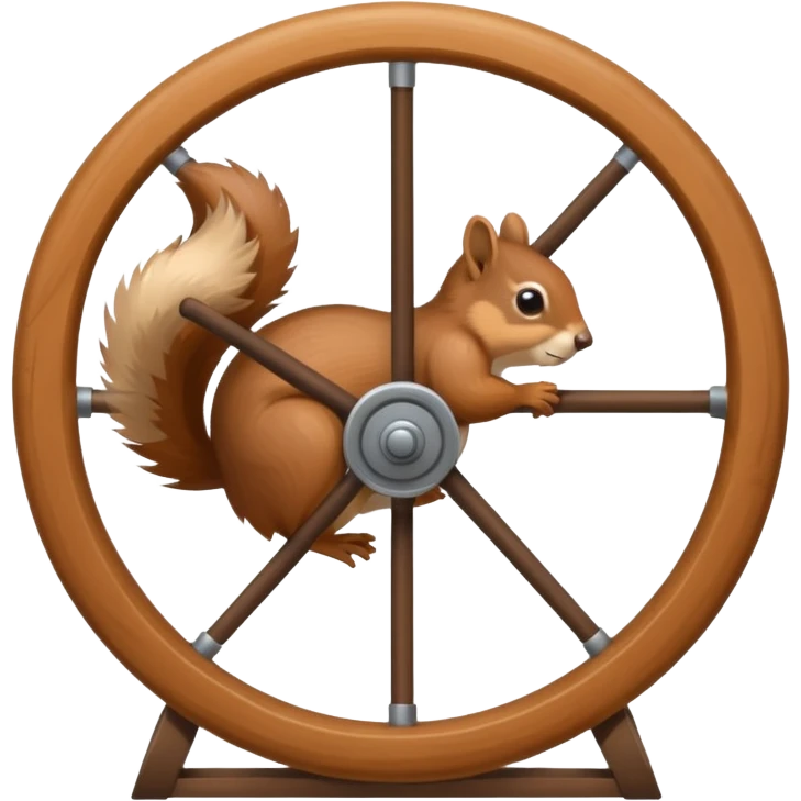 squirrel in a wheel emoji