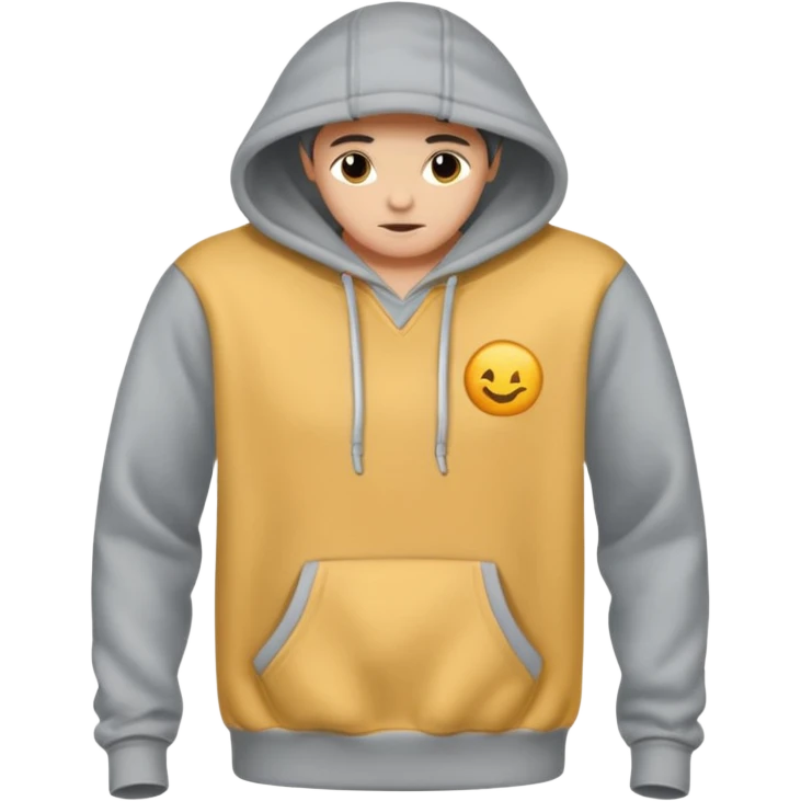 plain grey hoodie emoji