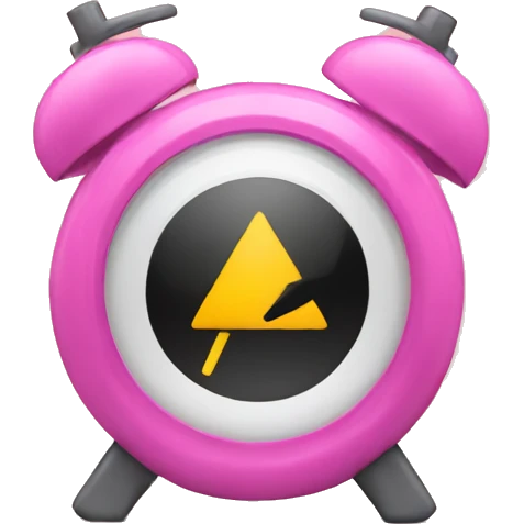 pink alarm emoji