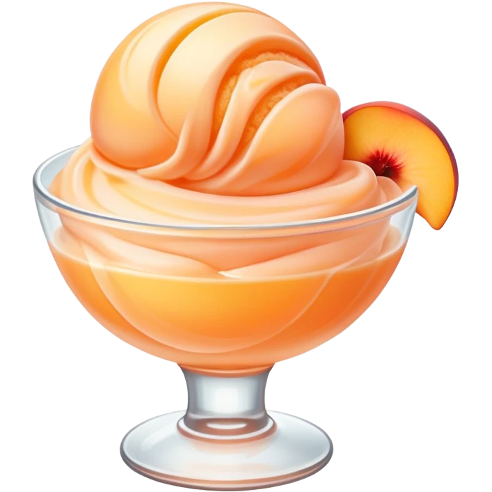Peach sorbet  emoji