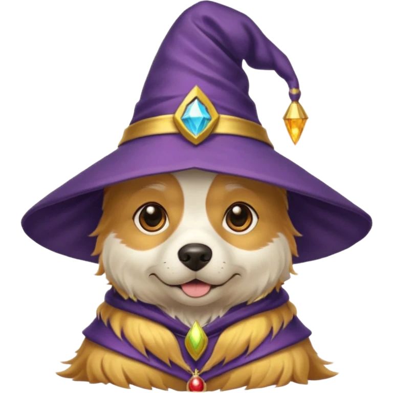 Dog wizard emoji