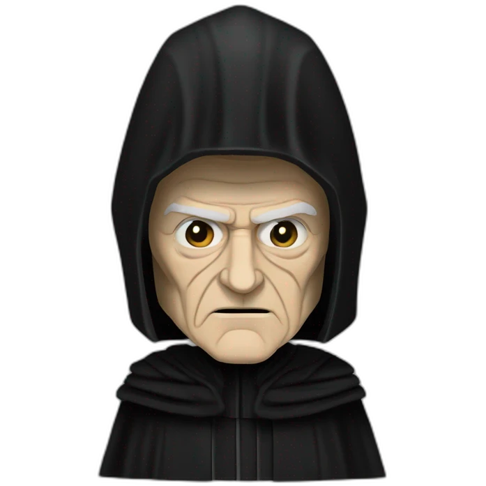 Emperor Shiev Palpatine (black robe) Star Wars emoji