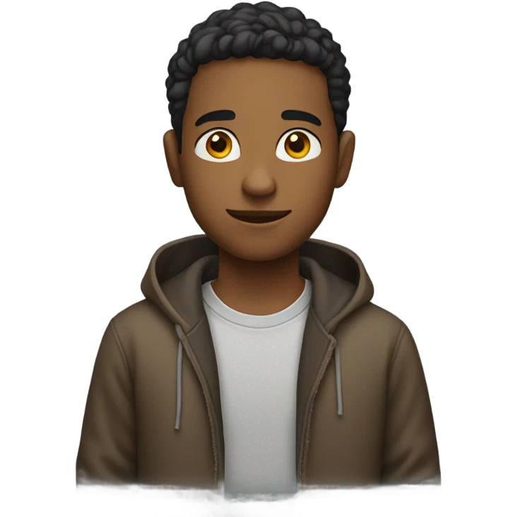 a guy with a hoodie emoji