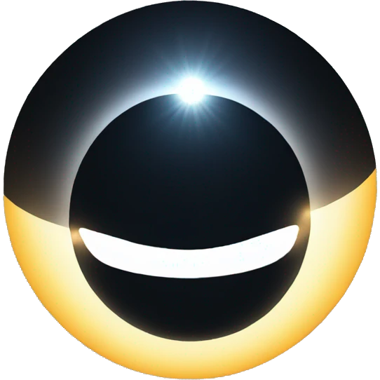 total solar eclipse emoji