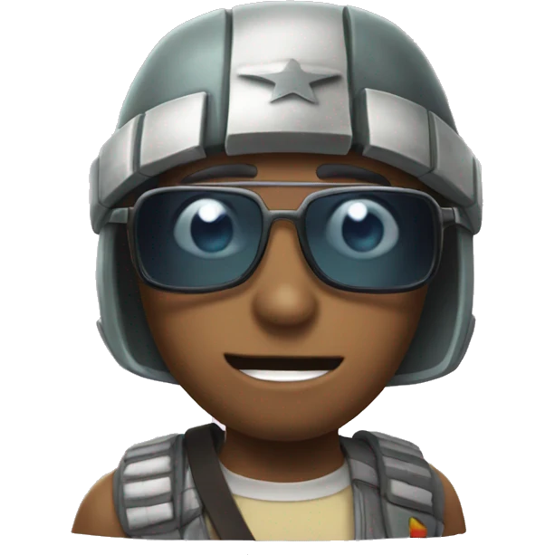 Boba anime with star glasses mad emoji