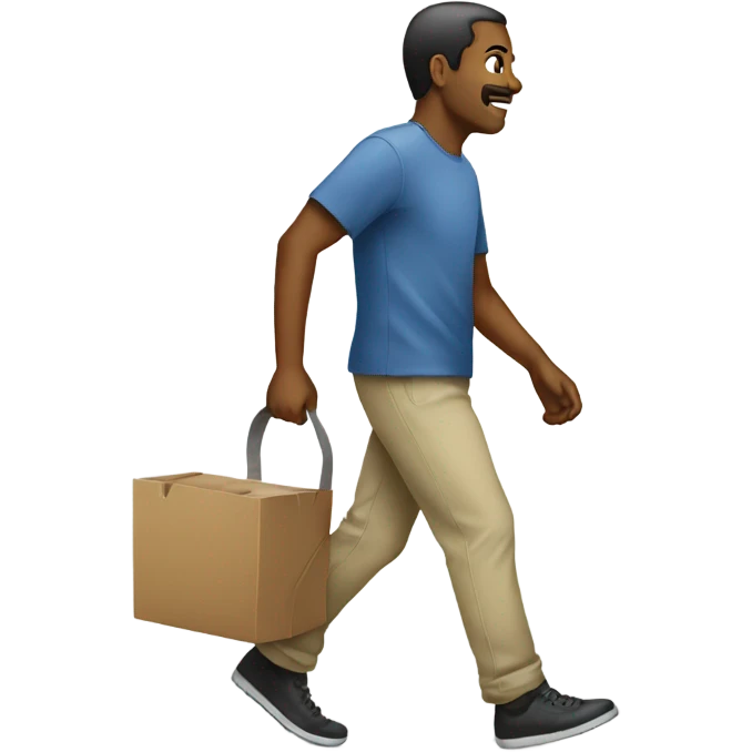 walking iphone emoji