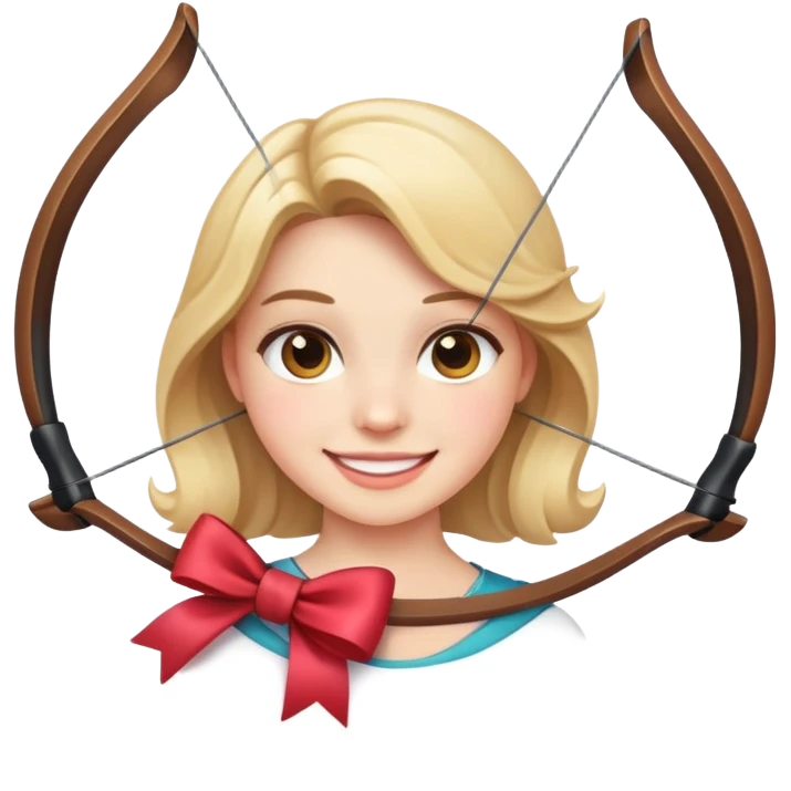 Smile with bow emoji