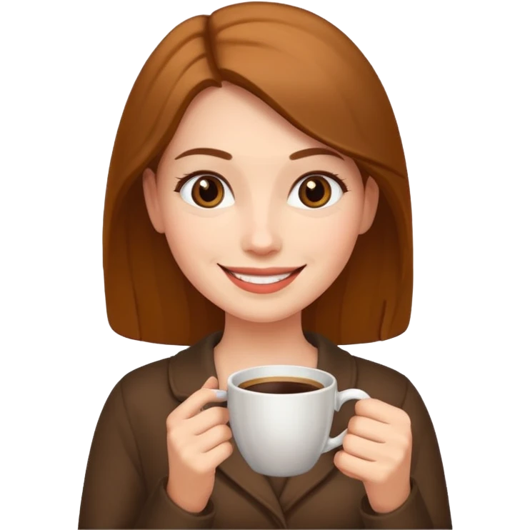 woman, hold a cup of coffee emoji