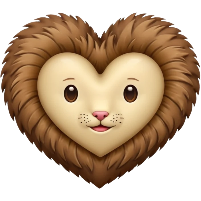 heart made of fur emoji