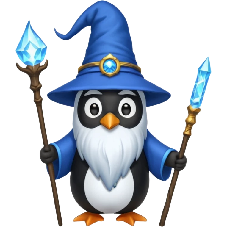Penguin Wizard emoji