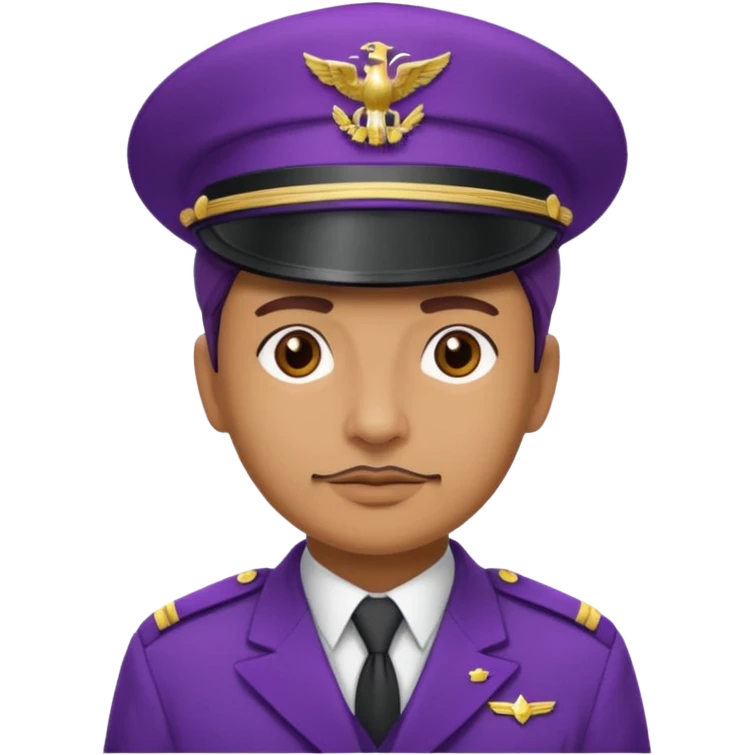 Colonel with purple hat emoji