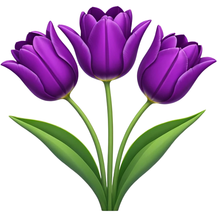 Tulips purple emoji