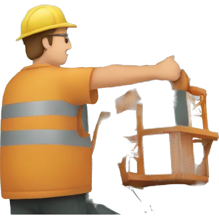 man hugging an oil rig emoji