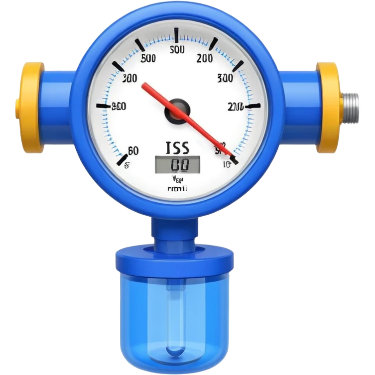 Mini caudalimetro color azul  emoji