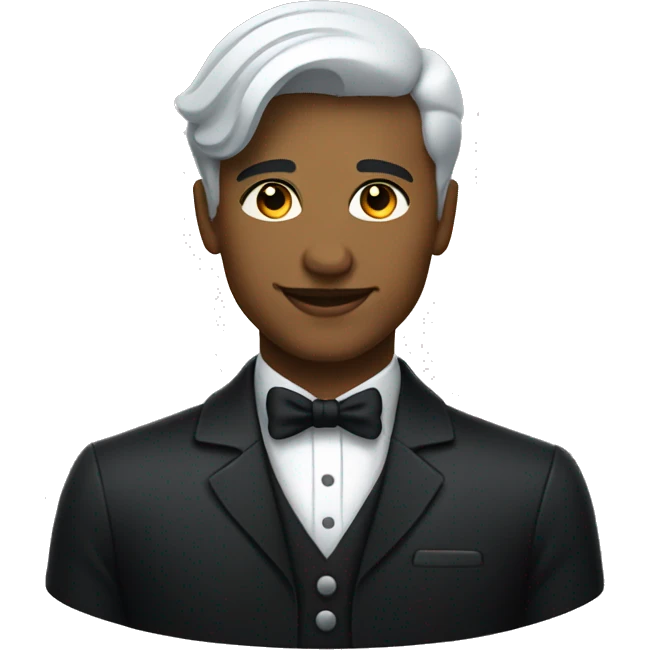 gender neutral abstract butler emoji