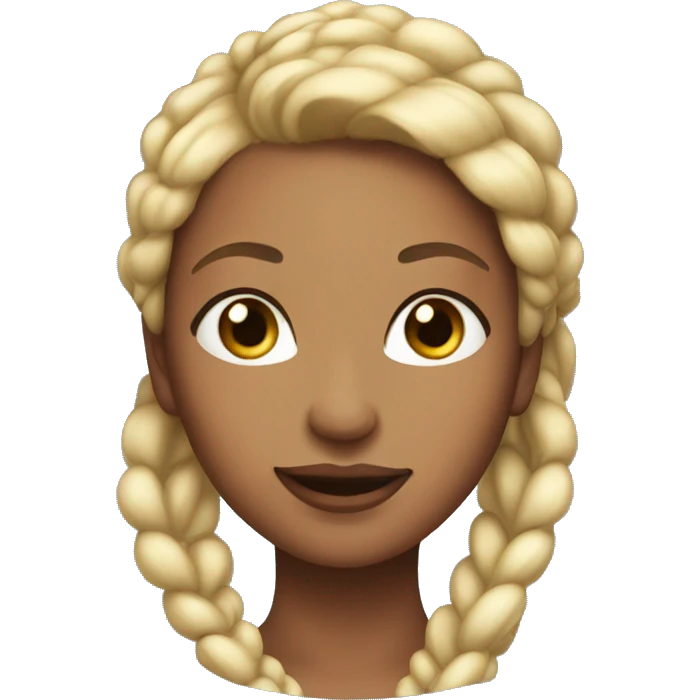 woman with pigtail hair, beautiful woman emoji